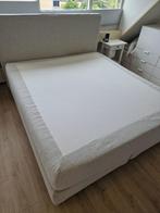 IKEA Boxspring Dunvik 180x200 + Emma Hybrid matras –Topstaat, Ophalen, Beige, Modern Scandinavisch – strak, tijdloos en neutraal