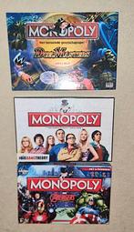 3 x MONOPOLY (Marvel Avengers-Big Bang theorie-Dual Masters, Vijf spelers of meer, Ophalen of Verzenden, Zo goed als nieuw, Hasbro