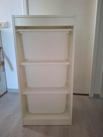 Witte ikea trofast kast incl bakken beschikbaar voor biedingen