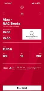 Fside ajax nac breda, Tickets en Kaartjes, Eén persoon, April