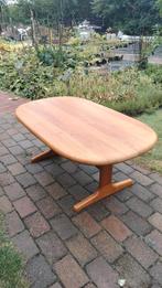 Dyrlund Denmark vintage design salontafel teak ovaal, Antiek en Kunst, Ophalen of Verzenden