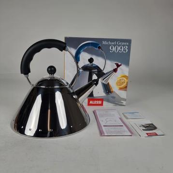 Alessi fluitketel chroom zwart by Michael Graves 9093 beschikbaar voor biedingen