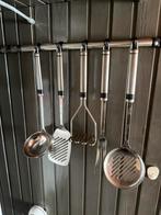 Brabantia rvs Keukengerei Set - 5 Delig, Gebruikt, Ophalen of Verzenden, Rvs of Chroom, Vaatwasserbestendig