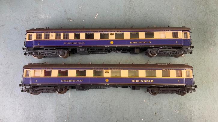Liliput ho 2 stuks Rheingold rijtuigen. Uit de 820 serie DRG, Hobby en Vrije tijd, Modeltreinen | H0, Zo goed als nieuw, Wagon