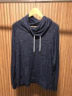 Lekkere zachte dunne sweater trui col loungewear blauw mêlee, Verzenden, Zo goed als nieuw, Maat 46/48 (XL) of groter, Blauw