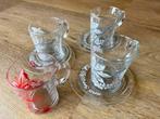 4 Senseo Tord Boontje glazen kopjes, Huis en Inrichting, Keuken | Servies, Ophalen of Verzenden, Overige stijlen, Kop(pen) en/of Schotel(s)