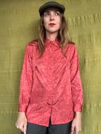 Vintage 90's blouse / overhemd / roze / print / medium / 38, Maat 38/40 (M), Ophalen of Verzenden, Vintage, Roze