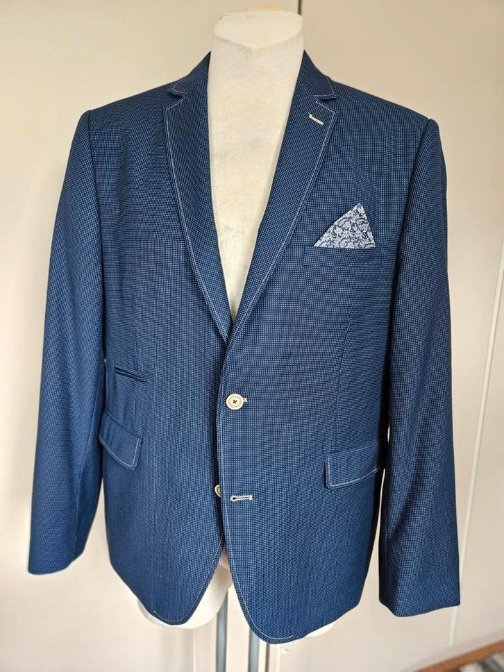 Jackett & Sons Blauwe Blazer - Nieuw - Buik-Maat 28/56 €55, Kleding | Heren, Kostuums en Colberts, Nieuw, Maat 56/58 (XL), Blauw
