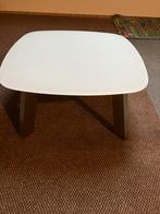 Glazen bijzettafel of salontafel, Ophalen, Minder dan 45 cm, Vierkant, Glas
