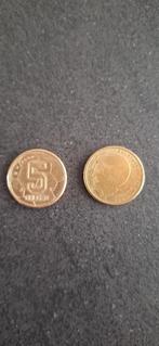 5 Gulden munt Voetbal EK 2000 (2 stuks) + 5 gulden munt 4 st, Postzegels en Munten, Ophalen of Verzenden, 5 gulden, Koningin Beatrix