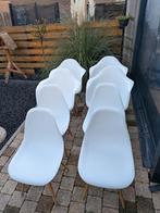8 Witte Eetkamerstoelen - Top Conditie!, Huis en Inrichting, Stoelen, Ophalen
