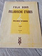 Melodische Etudes Vol. 1 - Folk Dean, Gebruikt, Klassiek, Les of Cursus, Ophalen of Verzenden