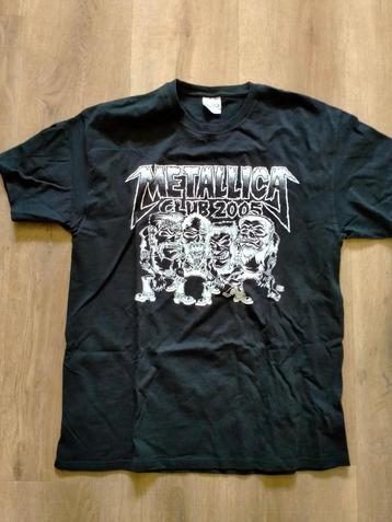 Metallica club 2005 logo shirt muziek t-shirt metal rock 