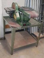 Bandschuurmachine met Tafel - 230V, Doe-het-zelf en Verbouw, Ophalen, Gebruikt, Bandschuurmachine