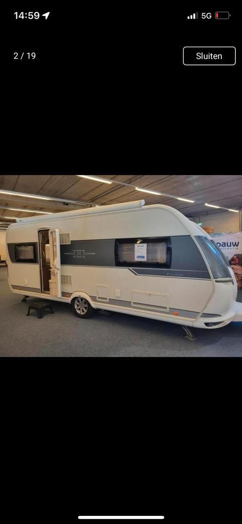 Hobby Prestige 560 UL, mover, Airco,cassetteluifel,voortent, Caravans en Kamperen, Caravans, Particulier, tot en met 4, 1500 - 2000 kg