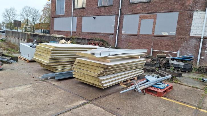 10 Isolatieplaten 120 x 280 x 10cm sandwichpanelen, Doe-het-zelf en Verbouw, Isolatie en Afdichting, Hardschuim (Pir), 8 tot 12 cm