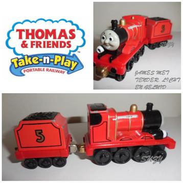 Thomas de Trein Take n Play, James met tender, Licht, Geluid beschikbaar voor biedingen