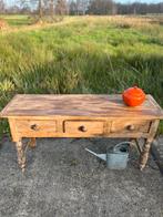 Landelijke grenen sidetable, Huis en Inrichting, Woonaccessoires | Vazen, Ophalen, Overige materialen, Gebruikt, Overige kleuren