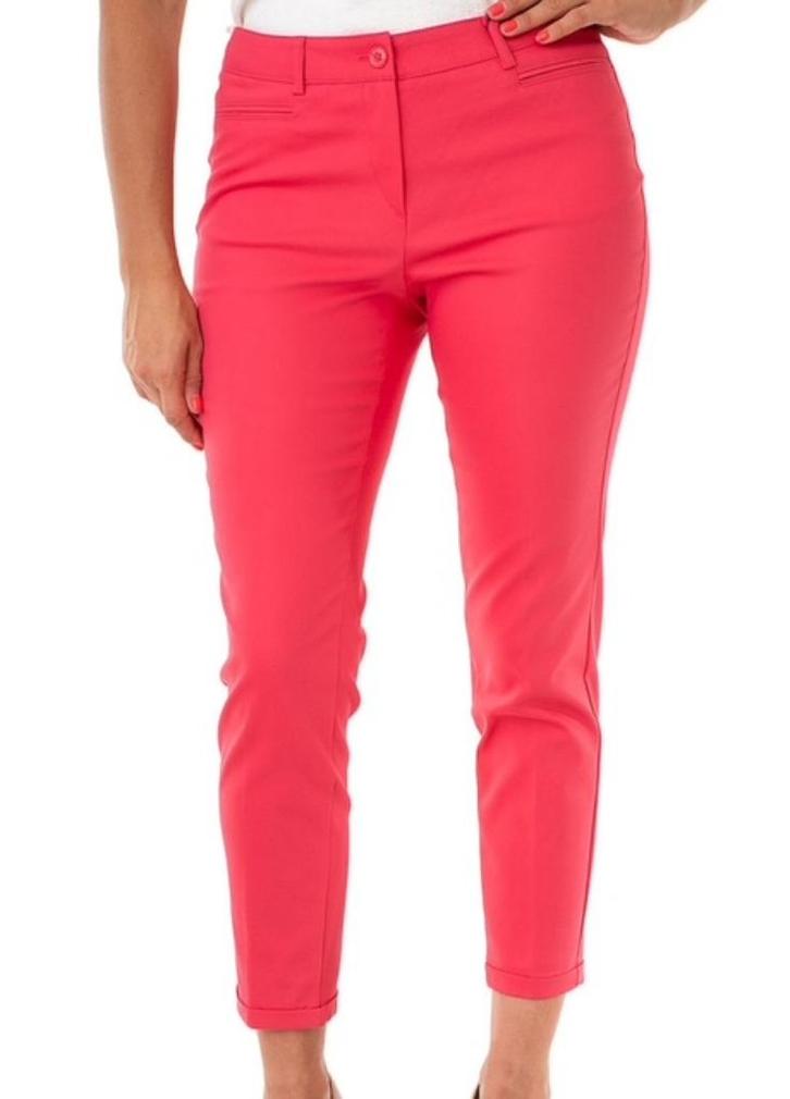 Roze-rode zalmkleurige broek, chino, Gardeur, Denise, mt. 38, Kleding | Dames, Broeken en Pantalons, Zo goed als nieuw, Maat 38/40 (M)