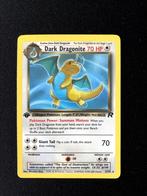 Dark dragonite 1st edition non holo team rocket, Hobby en Vrije tijd, Verzamelkaartspellen | Pokémon, Verzenden, Zo goed als nieuw