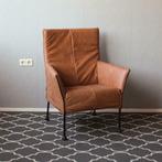 2x Montis Charly fauteuil Buffalo leder - cognac bruin, Ophalen of Verzenden, Nieuw, Leer