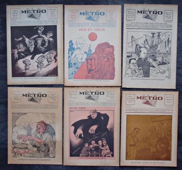 6x Metro Uitgave 1945 - Marten Toonder - Carl Voges - Kresse