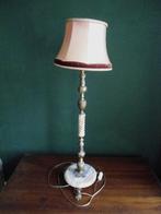 Vloerlamp messing en marmer met kap, Ophalen
