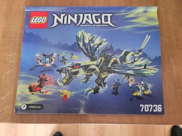 !! Lego Ninjago Spinjitzu draak 70736 glow in the dark !! beschikbaar voor biedingen