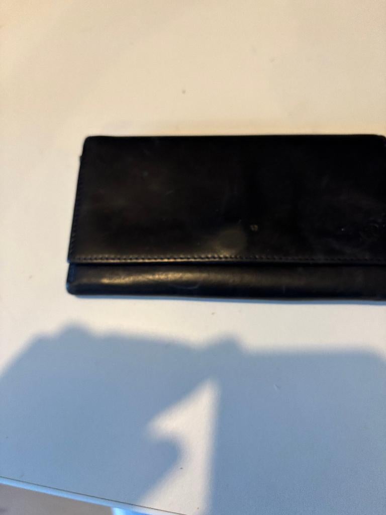 Leren portomonnee, Ophalen of Verzenden, Zo goed als nieuw, Bruin