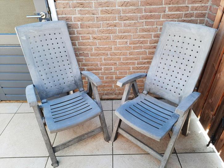 2 Hartmann Tuinstoelen - Verstelbaar, Tuin en Terras, Tuinstoelen, Gebruikt, Kunststof, Verstelbaar, Ophalen
