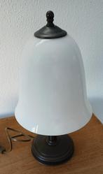 vintage Napoleonhoed  tafellamp - paddenstoel - Mushroom 70s, Glas, Ophalen of Verzenden, Minder dan 50 cm, Chique klassieke  Napoleonhoed -paddenstoel lamp-Mushroom 70s