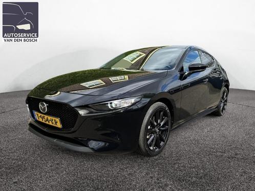 Mazda 3 Skyactiv-g 150pk M Hybrid 2023 Zwart, Auto's, Mazda, Bedrijf, ABS, Achteruitrijcamera, Adaptieve lichten, Adaptive Cruise Control