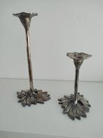 Art Nouveau twee kandelaars, Antiek en Kunst, Ophalen of Verzenden, Koper of Brons