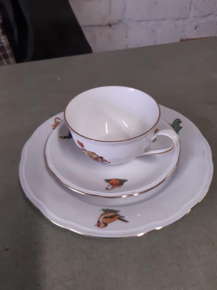Oud kinder ontbijt serviesje (degune), Antiek en Kunst, Antiek | Servies compleet, Ophalen of Verzenden