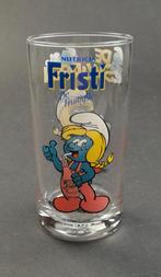 SMURFEN + FRISTI Glas Sasette 1998 PEYO i.M.P.S, Verzamelen, Smurfen, Verzenden, Gebruikt, Overige Smurfen, Gebruiksvoorwerp
