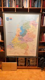 Kaart van Nederland, Antiek en Kunst, Antiek | Schoolplaten, Ophalen, Aardrijkskunde