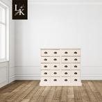 Landelijke klassieke ladekast, apothekerskast, dressoir