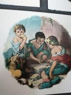 3 STUKS PRACHTIGE OUDE EMAILLE WAND BORDEN PLATEN 20X22 CM, Ophalen of Verzenden