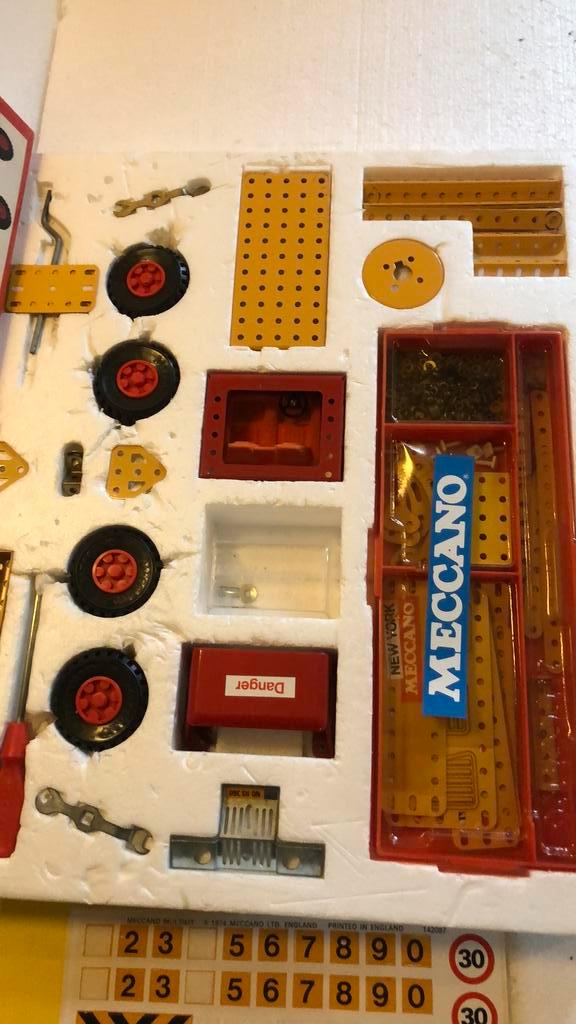 Meccano Highway construction set uit 1975 in doos, Antiek en Kunst, Antiek | Speelgoed, Ophalen of Verzenden