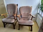 twee eiken fauteuils, Ophalen, Hout, Gebruikt, Minder dan 75 cm