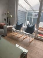 2 prachtige witte schommelstoelen, Ophalen of Verzenden, Zo goed als nieuw, Wit, Eén