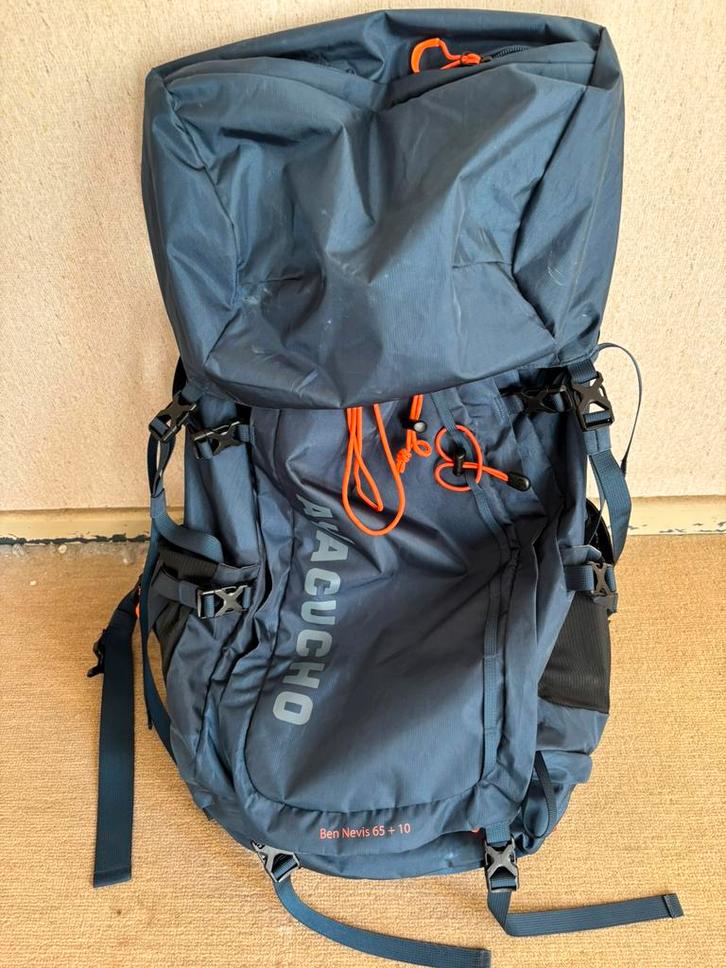 Zgan trekking rugzak Ayacusho Ben Nevis 65+10l, Sport en Fitness, Bergsport en Wandelen, Zo goed als nieuw, Rugzak, Ophalen of Verzenden