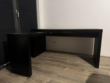 IKEA Malm Uitschuifbureau - Bureau - Goede Staat - afbeelding 1