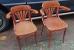 Cafestoelen / Houten Stoelen, Huis en Inrichting, Ophalen, Gebruikt, Twee, Bruin