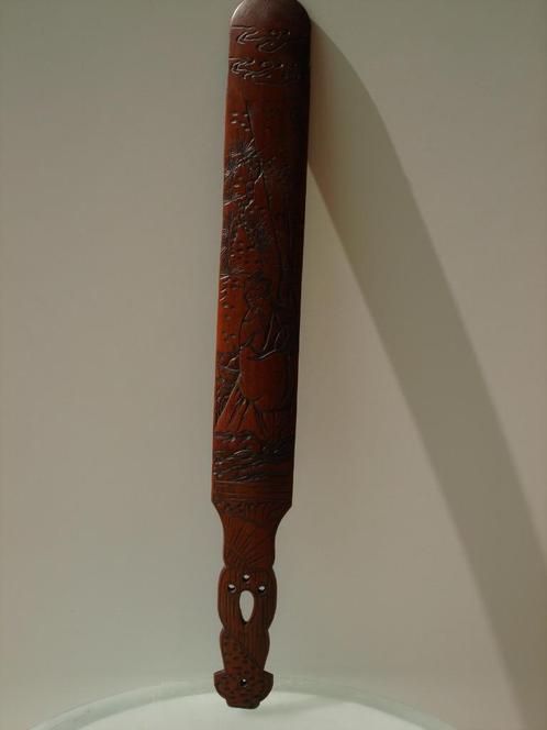 Antique Japanese carved bamboo scroll opener page turner, Antiek en Kunst, Kunst | Niet-Westerse kunst, Ophalen of Verzenden