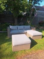 Nette loungeset loungebank tuinset tuinbank bezorgenmogelijk, Ophalen of Verzenden, Zo goed als nieuw, Wicker
