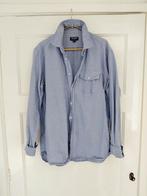 Woolrich linnenkatoen blouse blauw M42 NW190,-, Ophalen of Verzenden, Zo goed als nieuw, Maat 38/40 (M), Blauw