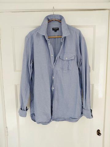 Woolrich linnenkatoen blouse blauw M42 NW190,- beschikbaar voor biedingen
