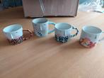 Anthropologie Mokken - Set van 4, Huis en Inrichting, Keuken | Servies, Keramiek, Ophalen of Verzenden, Zo goed als nieuw, Overige stijlen