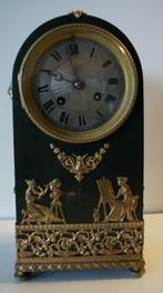 Prachtige Franse pendule met vergulde ornamenten., Ophalen of Verzenden